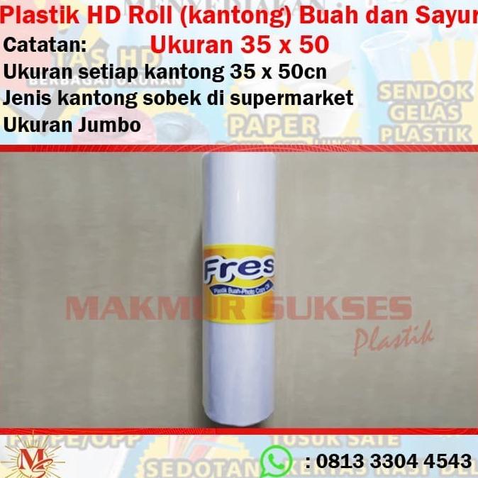 PROMO Kantong buah dan Sayur Plastik HD roll (35cm x 50cm)