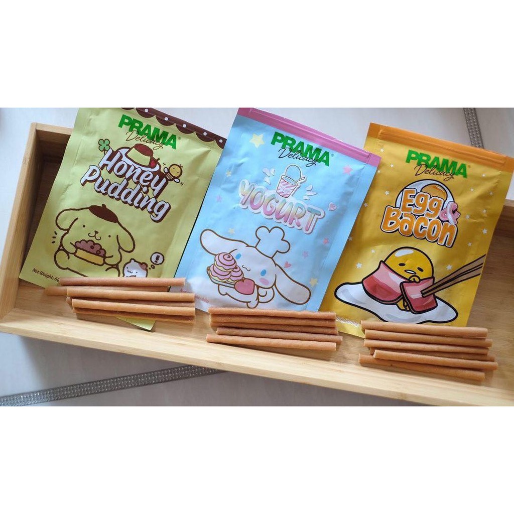 Prama Dog Treats Limited Edition Japanese Taste 70 gr - Snack Anjing Terlaris - Cemilan Anjing Prama