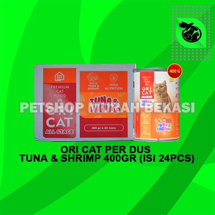 Makanan Kucing Basah Ori Cat Kaleng Wet Food Grosir Dus 24 PCS 400GR