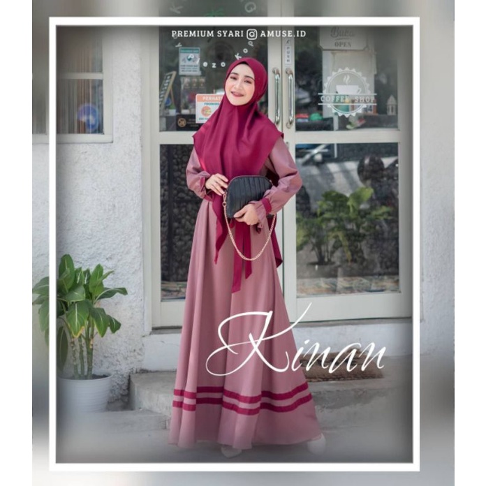 Kinan Gamis set khimar by Amuse