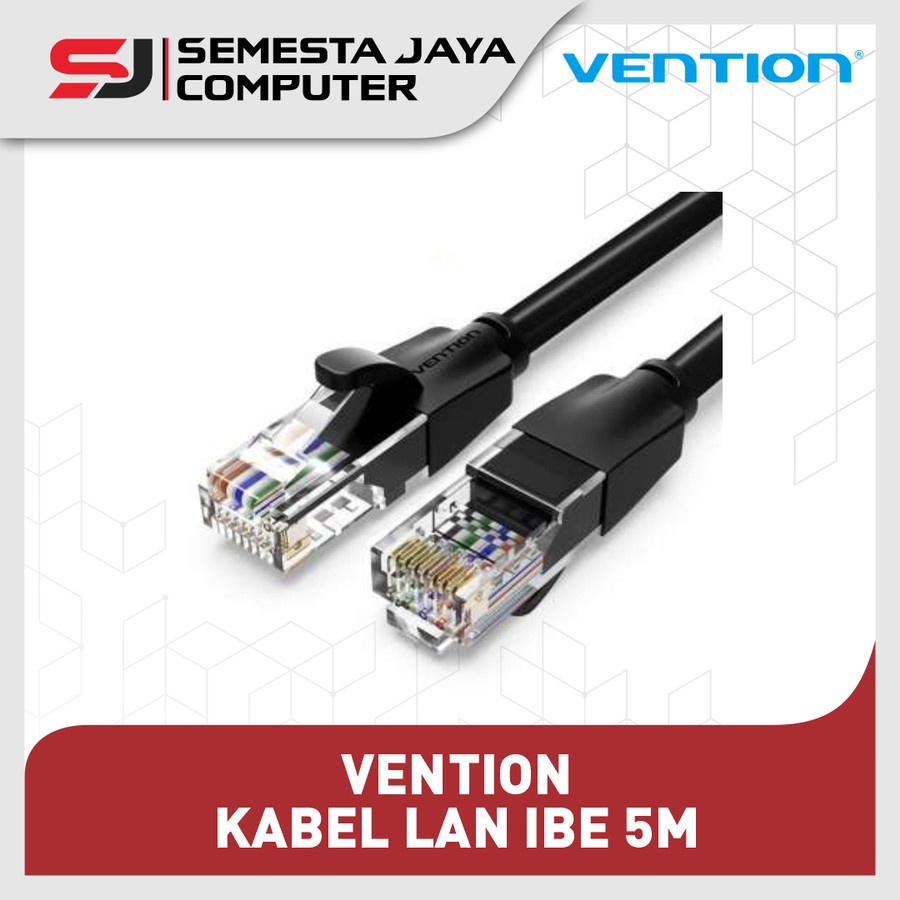 Vention IBE 5M Kabel Lan RJ45 Cat6 Cat.6 Gigabit UTP Round IBEBJ