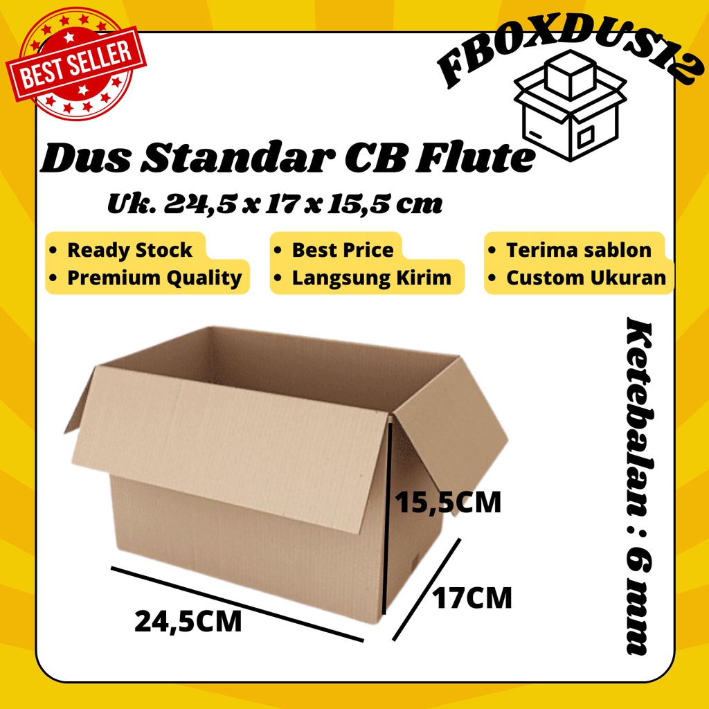 

KARDUS/DUS/KARTON/DUS PINDAHAN DOUBLE WALL UK. 24,5x17x15,5 BARU (MINIMAL ORDER 5PCS)