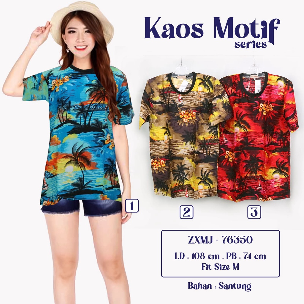 KAOS BATIK UNISEX KAOS MURAH BAHAN TEBAL KAOS PANTAI RIA BATIK SOLO