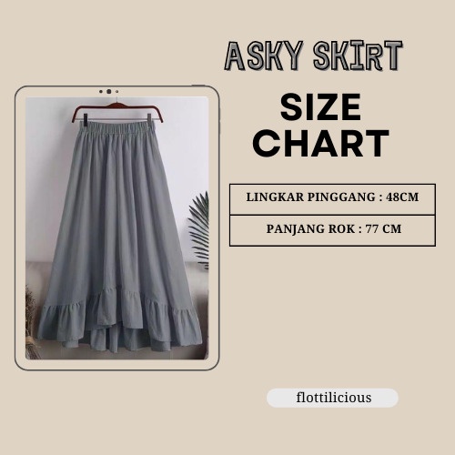 ASKY SKIRT / BAWAHAN WANITA / ANDROK KEKINIAN / FLOTTILICIOUS