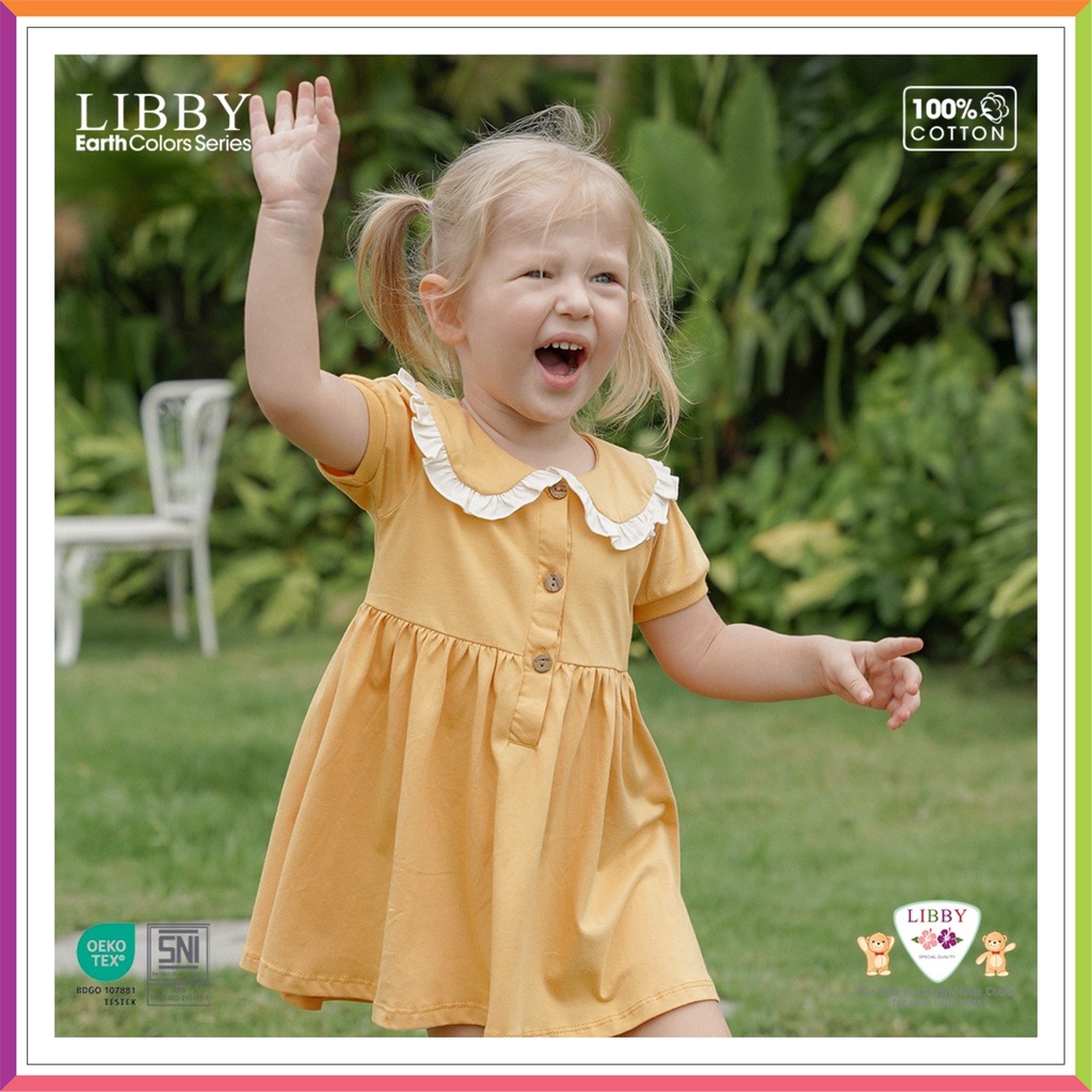 JOLIE LIBBY DRESS | Earth Jolie Dress Anak Perempuan 6 Bulan - 8 Tahun ❤ Fashionbabies ❤