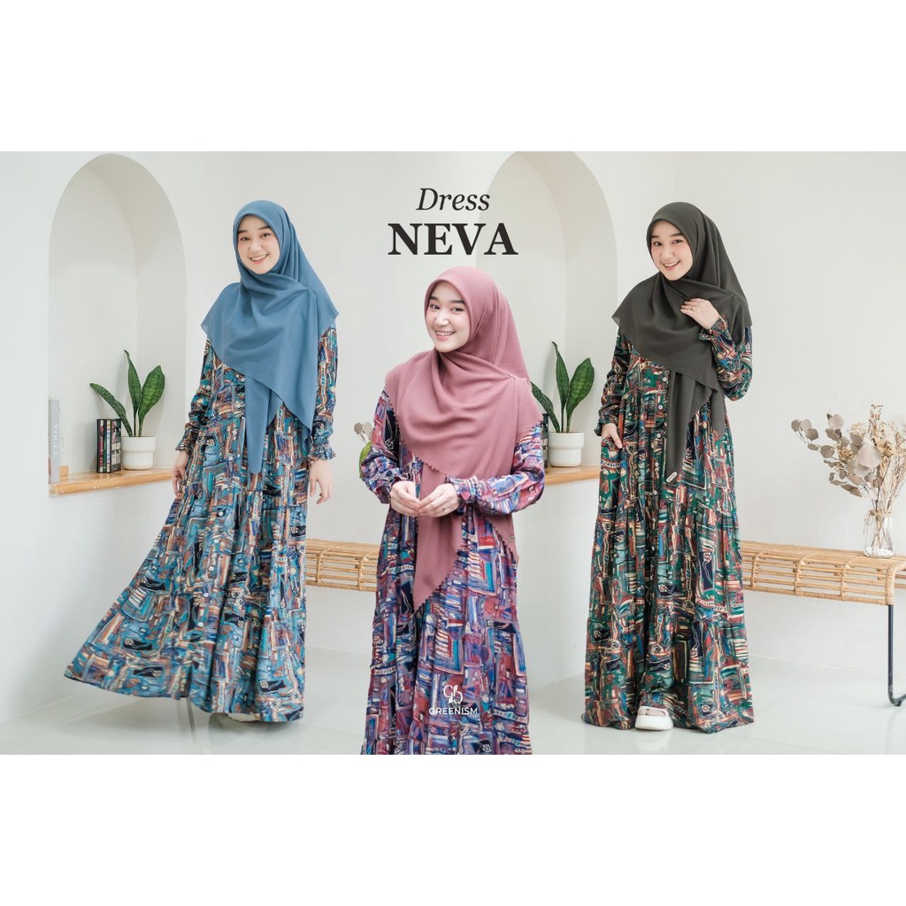 Greenism Gamis Neva Quality Premium Syar'i Dress