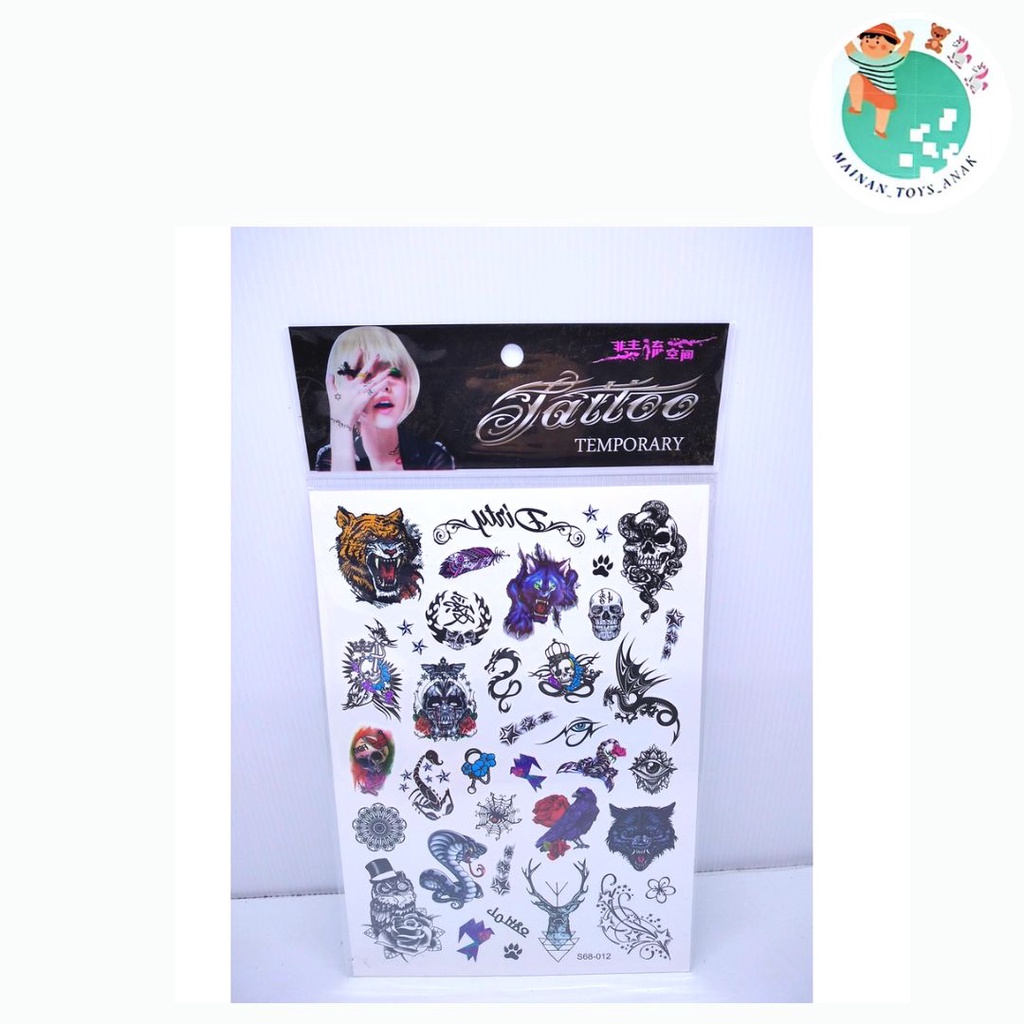 TATTO TEMPOARY STICKER TATTO TEMPORARI TATTO ANTI AIR