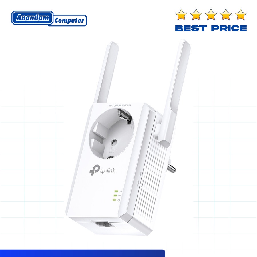 TP-LINK TL-WA860RE 300Mbps WiFi Range Extender with AC Passthrough