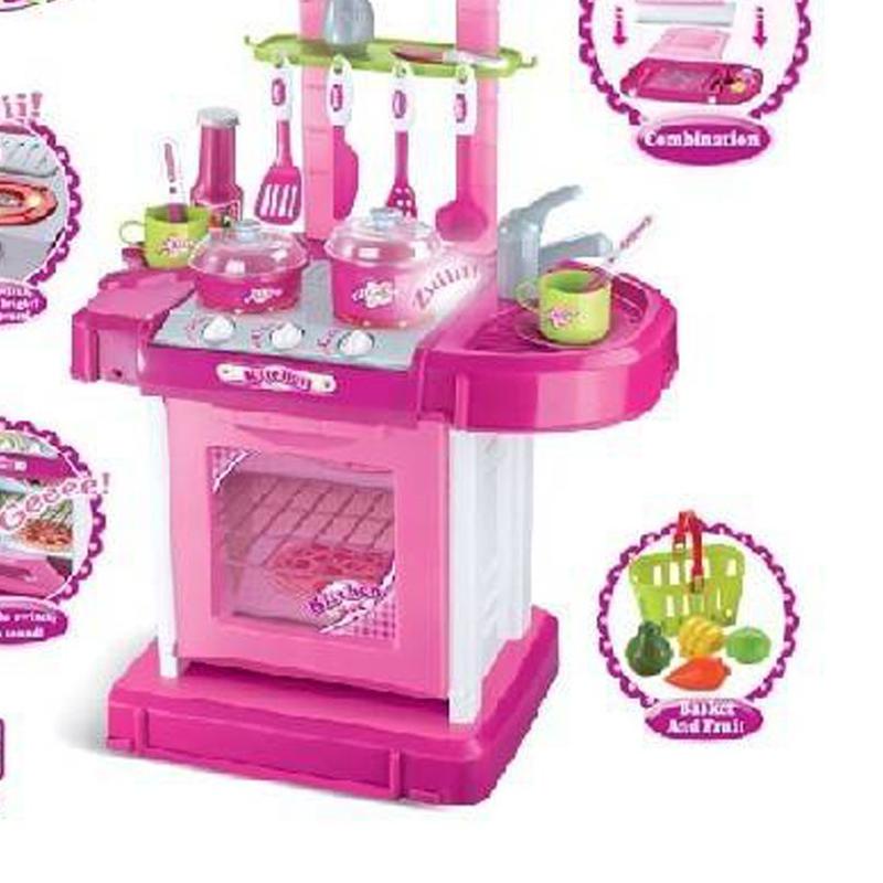 ❉ Mainan Anak Masak-Masakan Koper  Kitchen Set Pink ➥