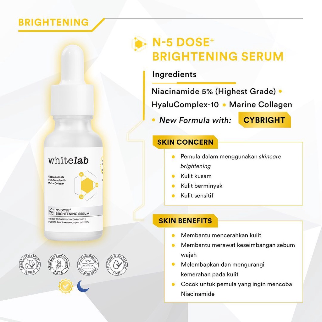 WHITELAB N5 DOSE BRIGHTENING SERUM NIACINAMIDE 5