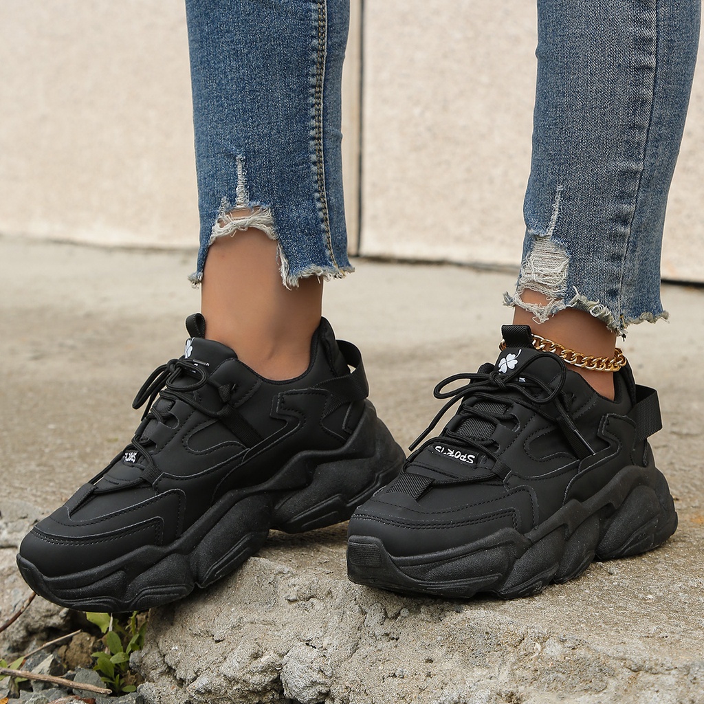 CaniKorea &quot;FREE BOX&quot; Jenny Sepatu Wanita Sneakers Korea Import 9166