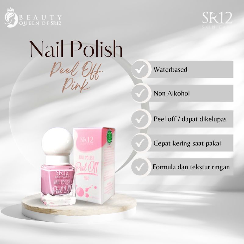Nail Polish Peel Off Kutek Halal Untuk Sholat Kutek Gel kutex Cat Kuku Warna Pink Cat Kuku Halal Bis