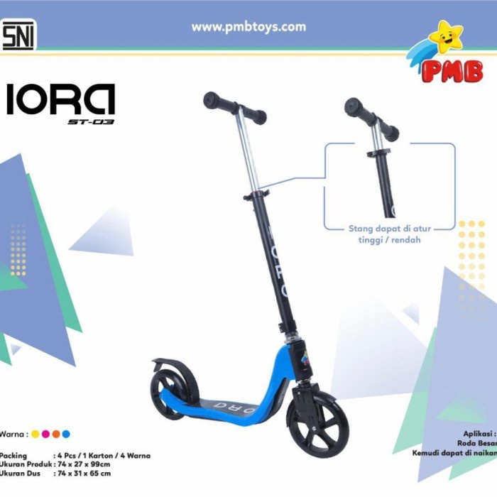 Skuter Anak Dewasa IORA ST 03 ST03 PMB Sekuter Scooter Otopet Otoped