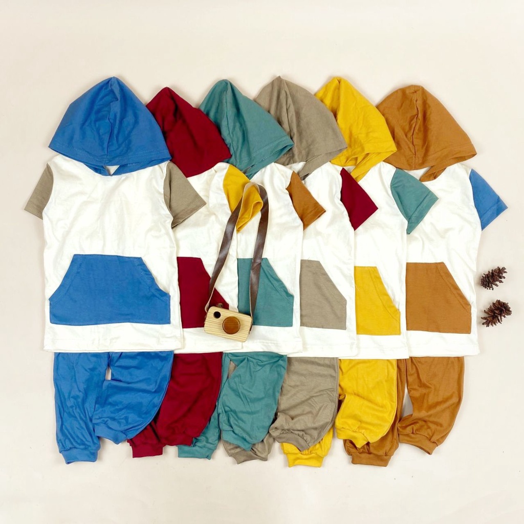 SETELAN ANAK HOODIE HOVER SETELAN HOODIE ANAK JAKET ANAK UNISEX 2-10 TAHUN PNP