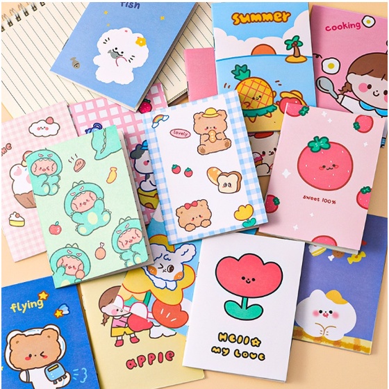 

Buku Tulis Kartun / Cermin Mini Portable / Sticky Notes Animal