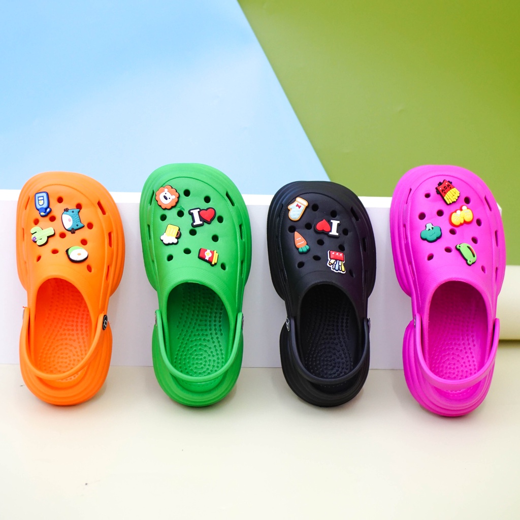 3046L - Porto Leveling Sandal Wanita Lucu Kekinian Terbaru Size 37 - 40 Karet Nyaman Untuk Harian Anti Slip