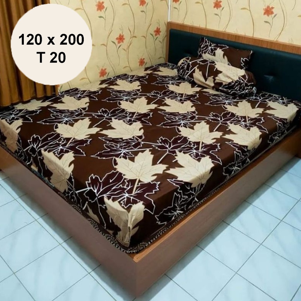 ✅COD Paket Sprei Seprei 120x200 Aneka Motif Dan 2 Sarung Bantal Guling Katun Premium Dekorasi Kamar Perlengkapan Rumah