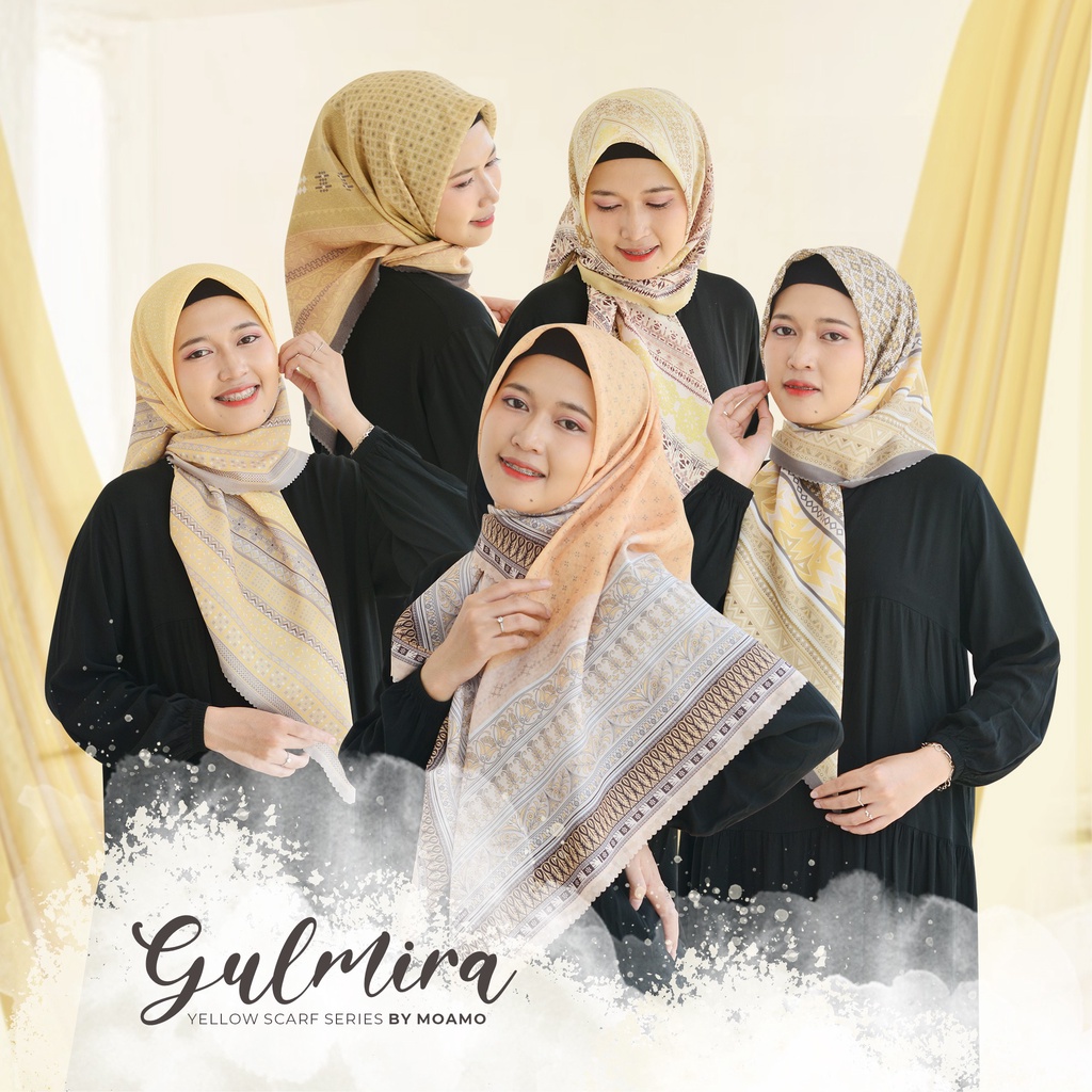 Kerudung Segi Empat 110x110 | Hijab Voal Premium | Scarf Gulmira Series