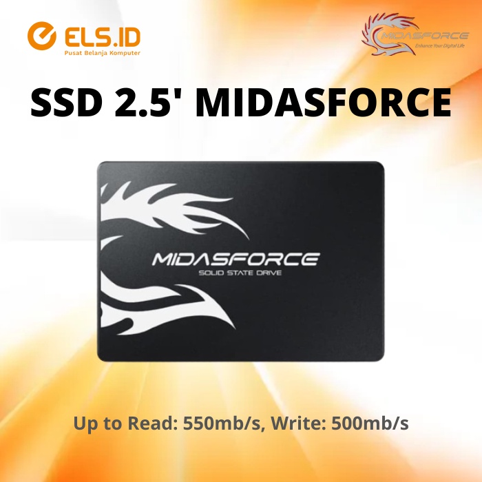 SSD 2,5' 256GB Midasforce SATA III
