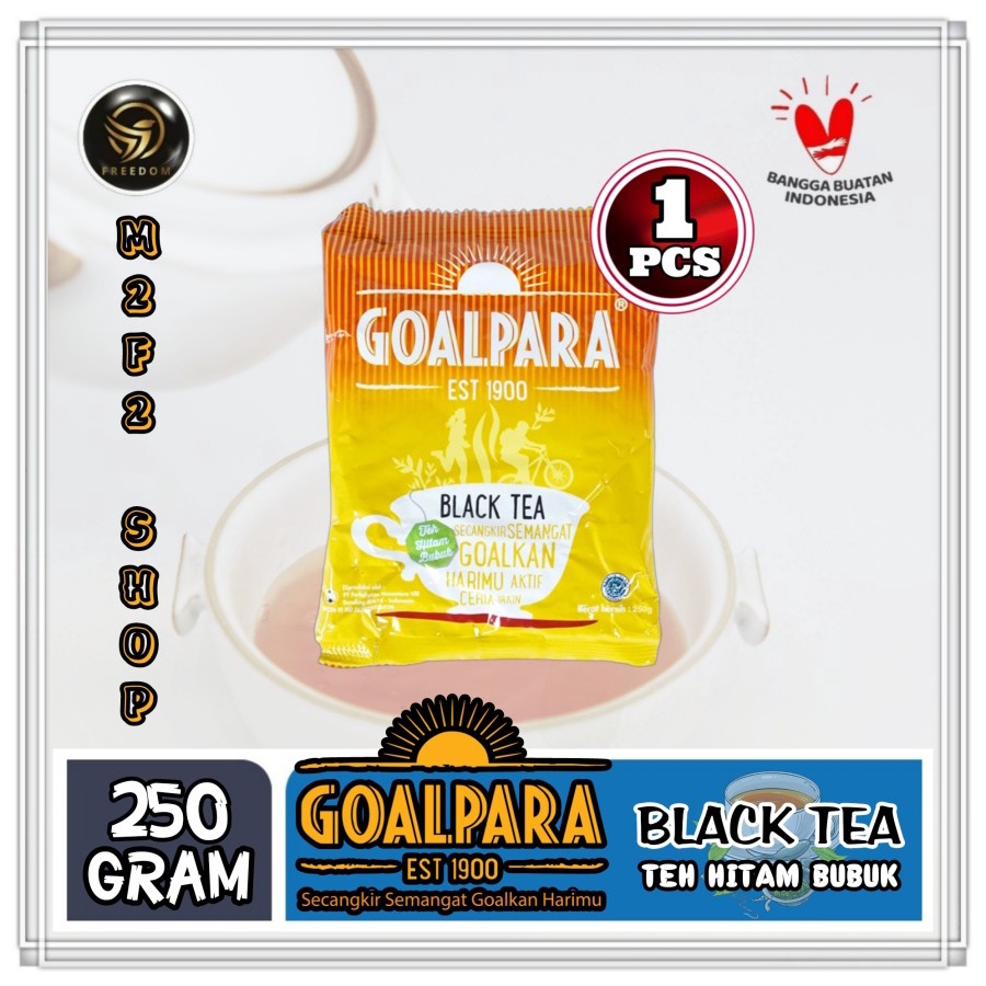 

Goalpara Serbuk Teh Hitam Bubuk | Black Tea - 250 gr (Kemasan Satuan)