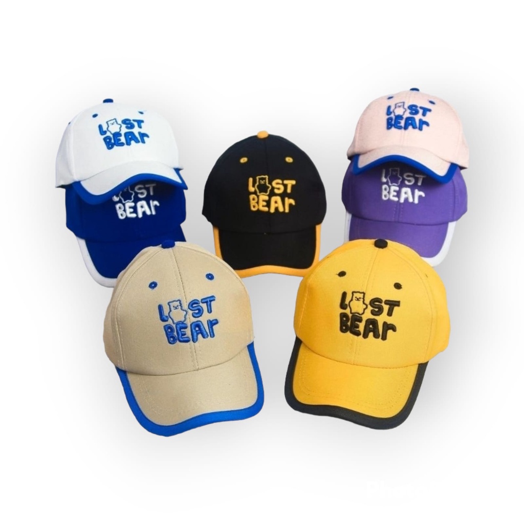 Topi Anak LAST BEAR Bordir Base Ball Fashion Baby Hat Balita