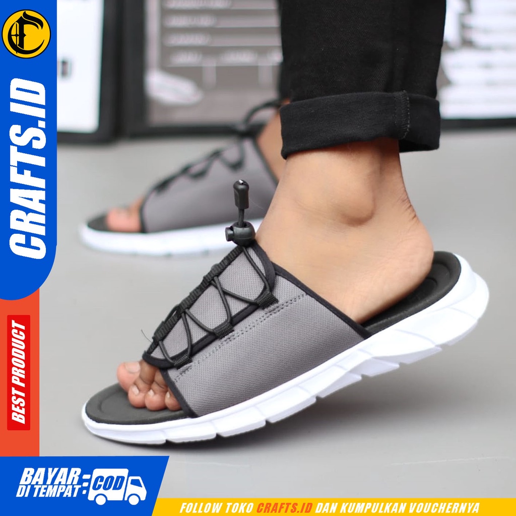 Sendal Slide Pria Sandal Slop Casual Travelling Crafts Gianis