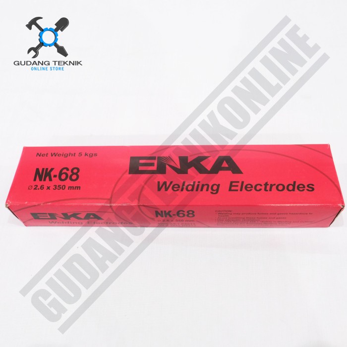 Kawat Las Hollow Besi Siku 2.6mm 3.2mm 5Kg NK68 ENKA / Kawat Las Steel Steel Welding Electrodes NK-68 AWS E6013 ENKA