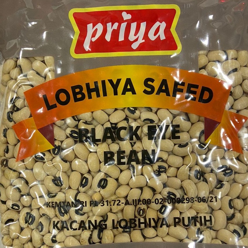 

Kacang Lobhiya PRIYA BLACK EYE BEAN 500 GM