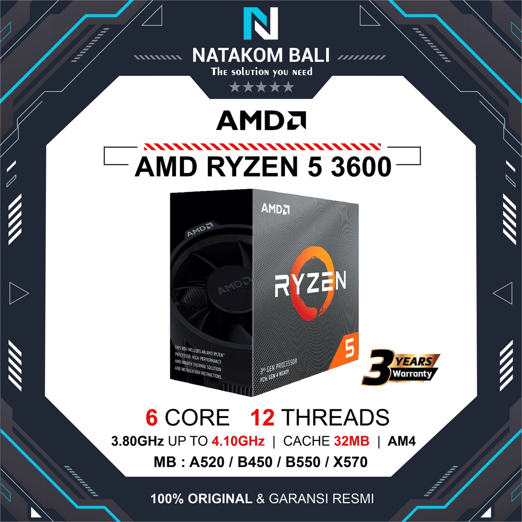 PROCESSOR AMD RYZEN 5 3600