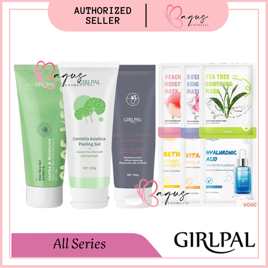 [BPOM] GIRLPAL Centella Asiatica Peeling Gel 100gr |  Sheet Mask / Masker Wajah Face Skincare