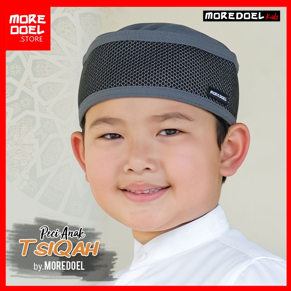 Kopiah Peci Anak TsiQah Abu By Moredoel Bermotif Mewah dan Elegant