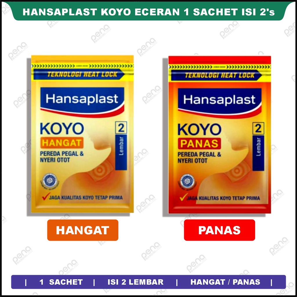 Hansaplast koyo hangat panas pereda nyeri / Koyo hansaplast hangat dan panas