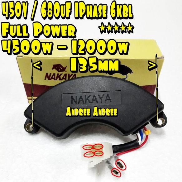 AVR 450V 680uF Sabit Genset - Generator Bensin dan Diesel 5000 6000 10000 12000 watt Plastik Nakaya
