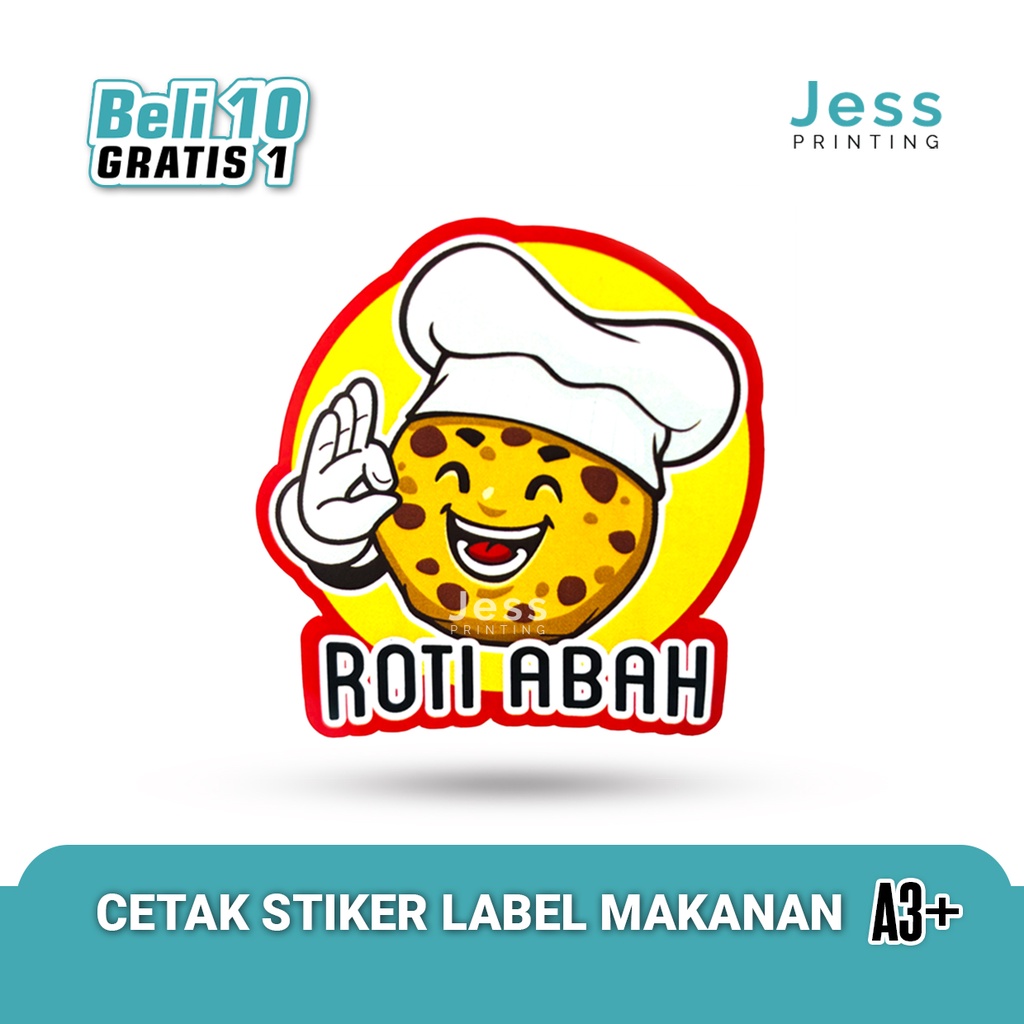 

Cetak Stiker Print Sticker Label Makanan Murah Lebel Kemasan Label Produk Bahan Kromo