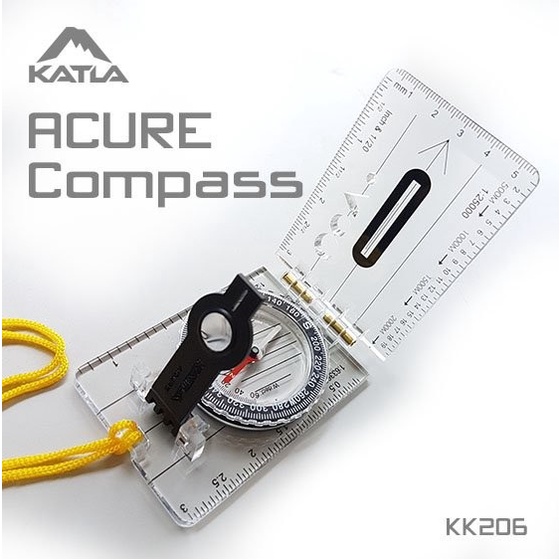 KOMPAS BIDIK KATLA ACURE KK206 MODEL MISTAR PENGGARIS COMPASS NAVIGASI