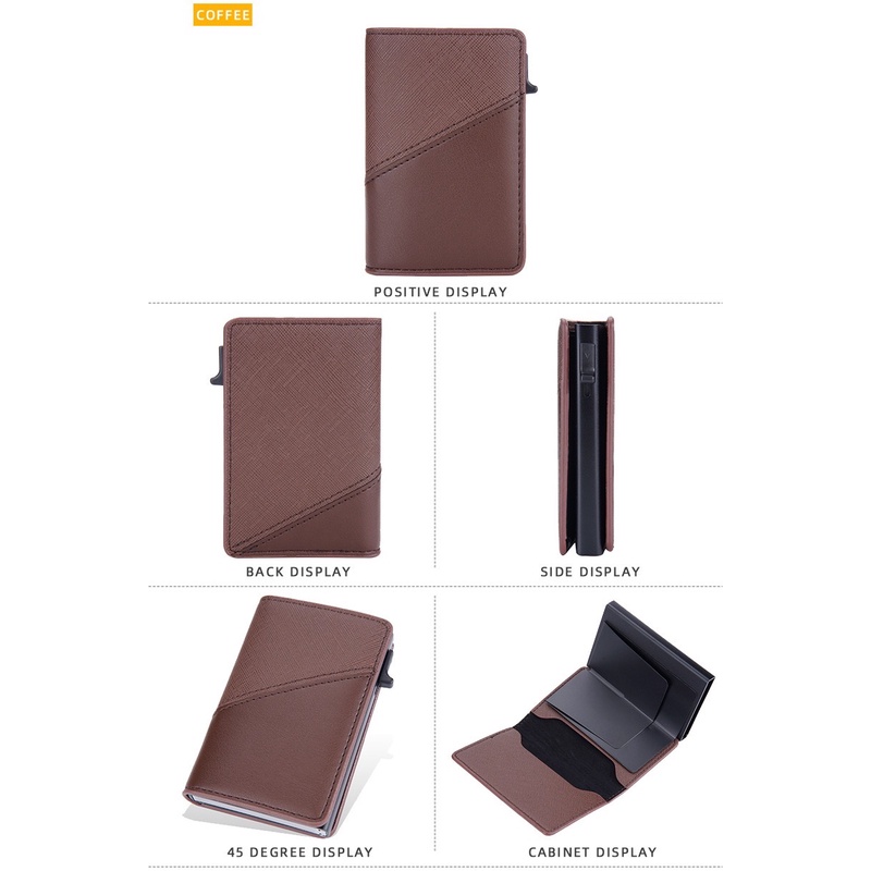 ORIGINAL IMPOR BAELLERRY K9220 DOMPET KARTU MINI LONTAR DENGAN RFID CARD WALLET