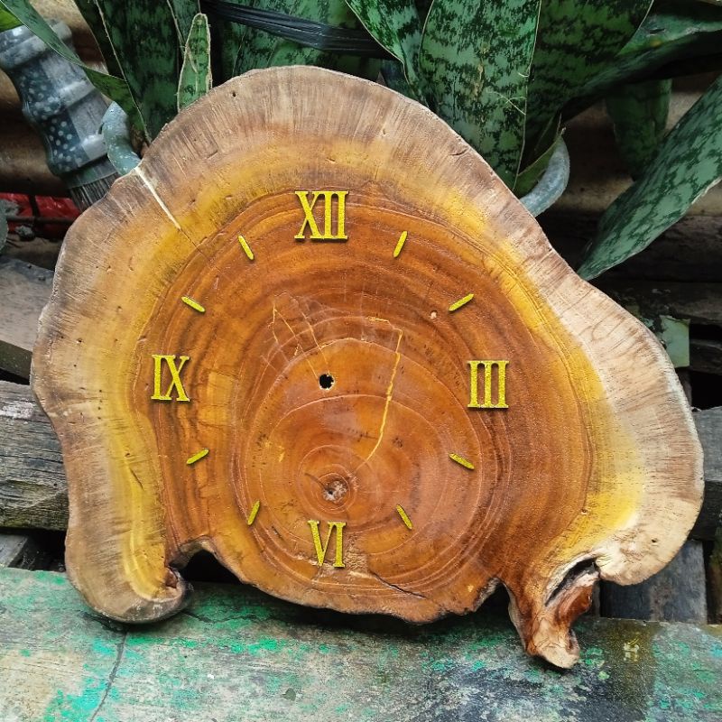 JAM DINDING AESTHETIC SENI EROPA MESIN SWEEP TEBAL 3 CM