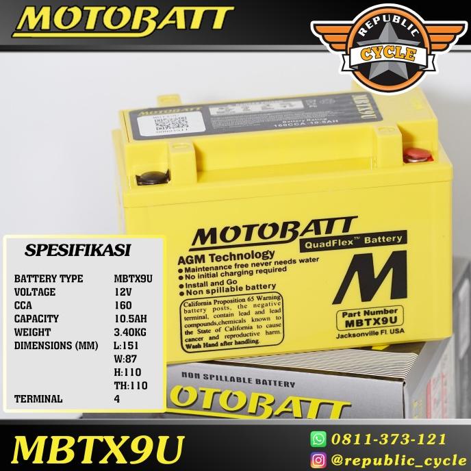 Aki Kering Ktm Duke 250 Motobatt Mbtx9U Debezzz