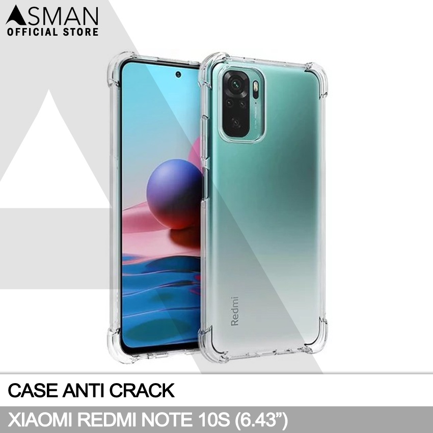 Anti Crack Xiaomi Redmi Note 10s (6.43&quot;) | Soft Case Anti Bentur - Clear