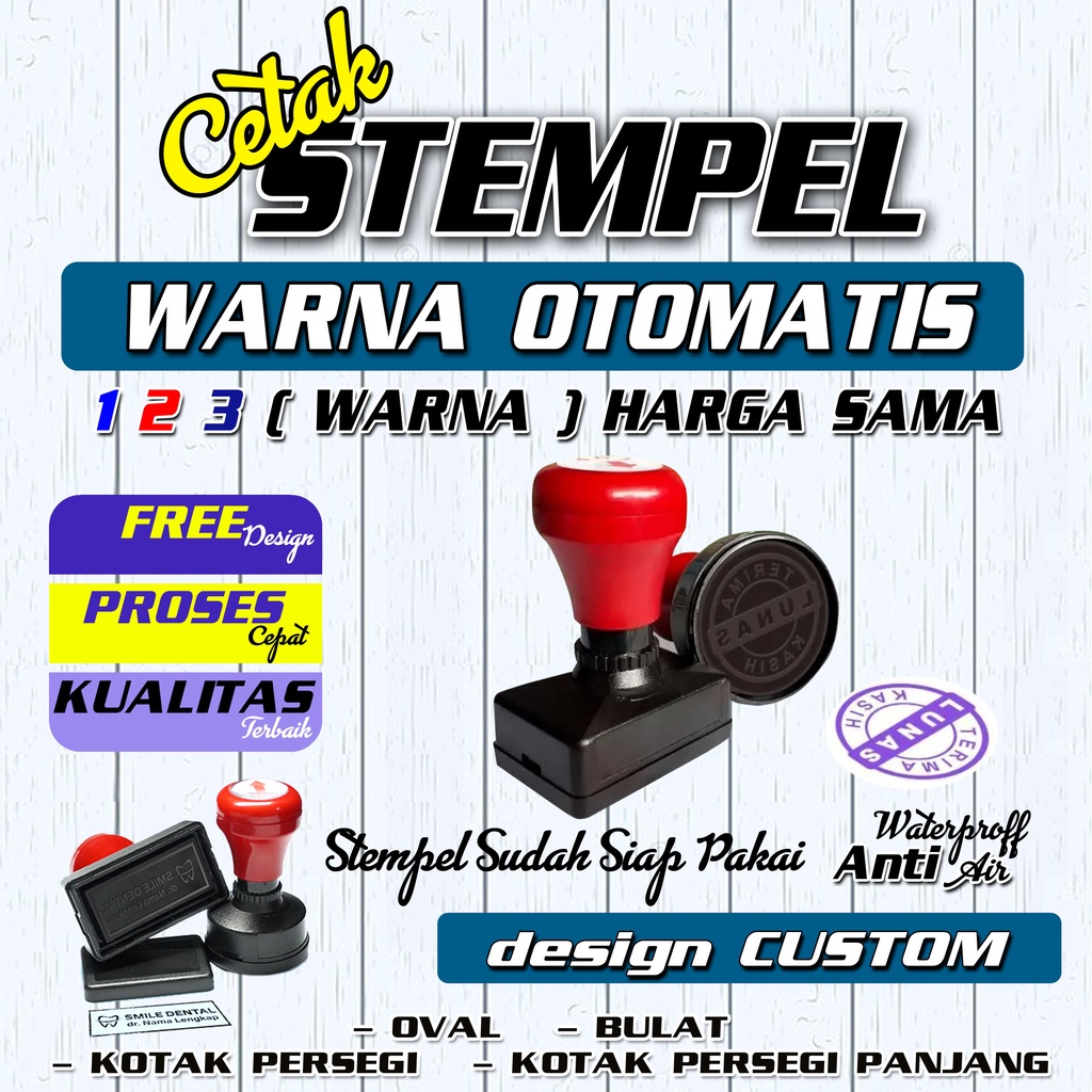 

Cetak Stempel Otomatis Tinta