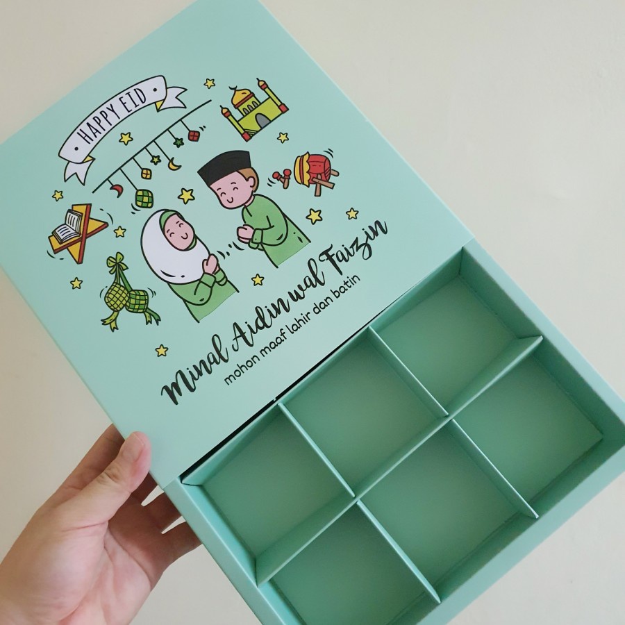 

Dus Mini Pie Sekat 9 Box Sliding Packaging Mini Cake Kotak Kemasan Hampers Idul Fitri Ukuran 24x24x4.5 cm