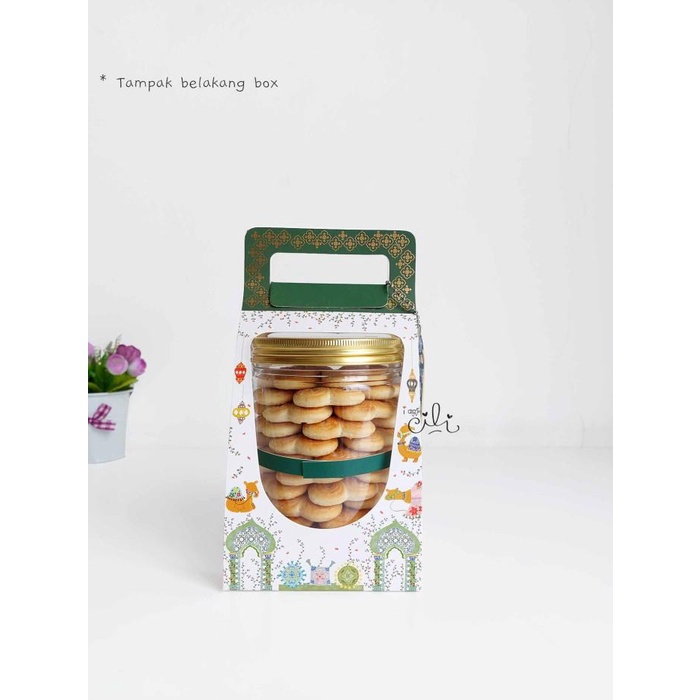 

(Box Chandani800 ) Kotak Kue Kering Toples Tabung Jar 800Ml (Isi 10) 011