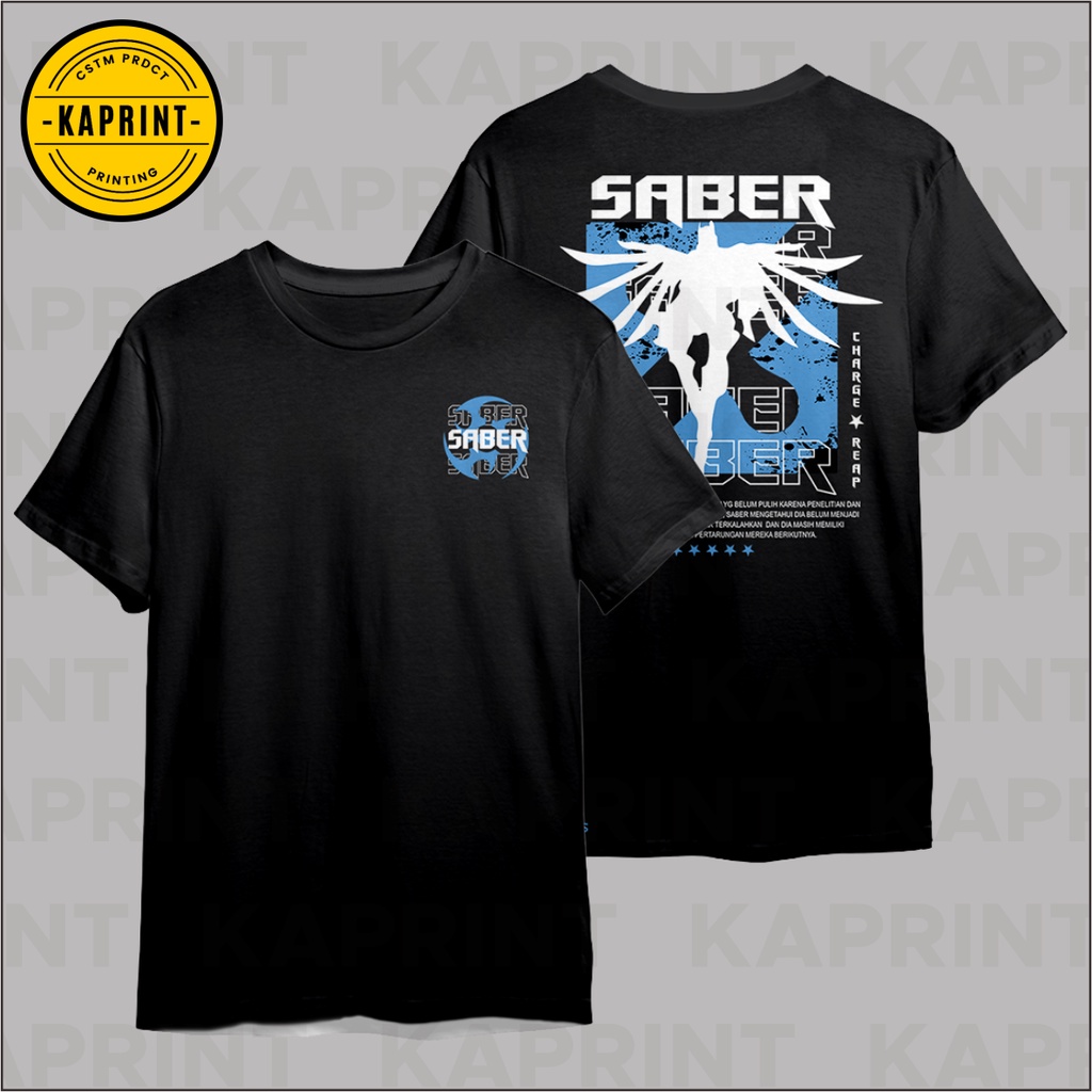 BAJU KAOS T-SHIRT HERO MOBILE LEGEND SABER