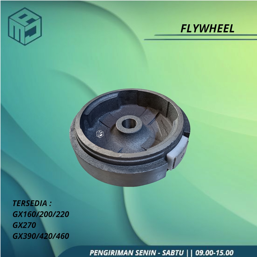Flywheel Roda Magnit Magnet Mesin Bensin Katinting Model Honda Penggerak GX160 GX270 GX390