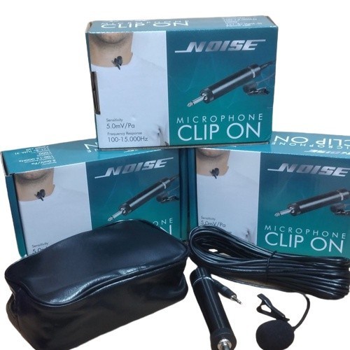 COD MIC CLIP ON NOISE CLIP ON II / MIC JEPIT KANCING KABEL / MIC BANDO KABEL 10 METER