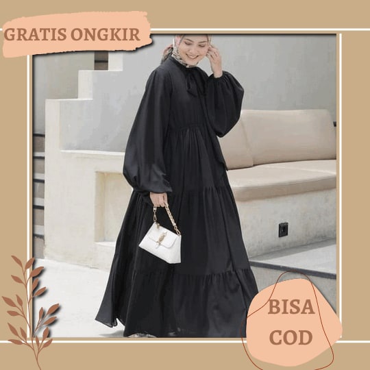 Baju Gamis Elegan Baju Muslim Allea Maxy Bj Moslem Mewah Dewasa Import Premium Wanita Perempuan Gsmi