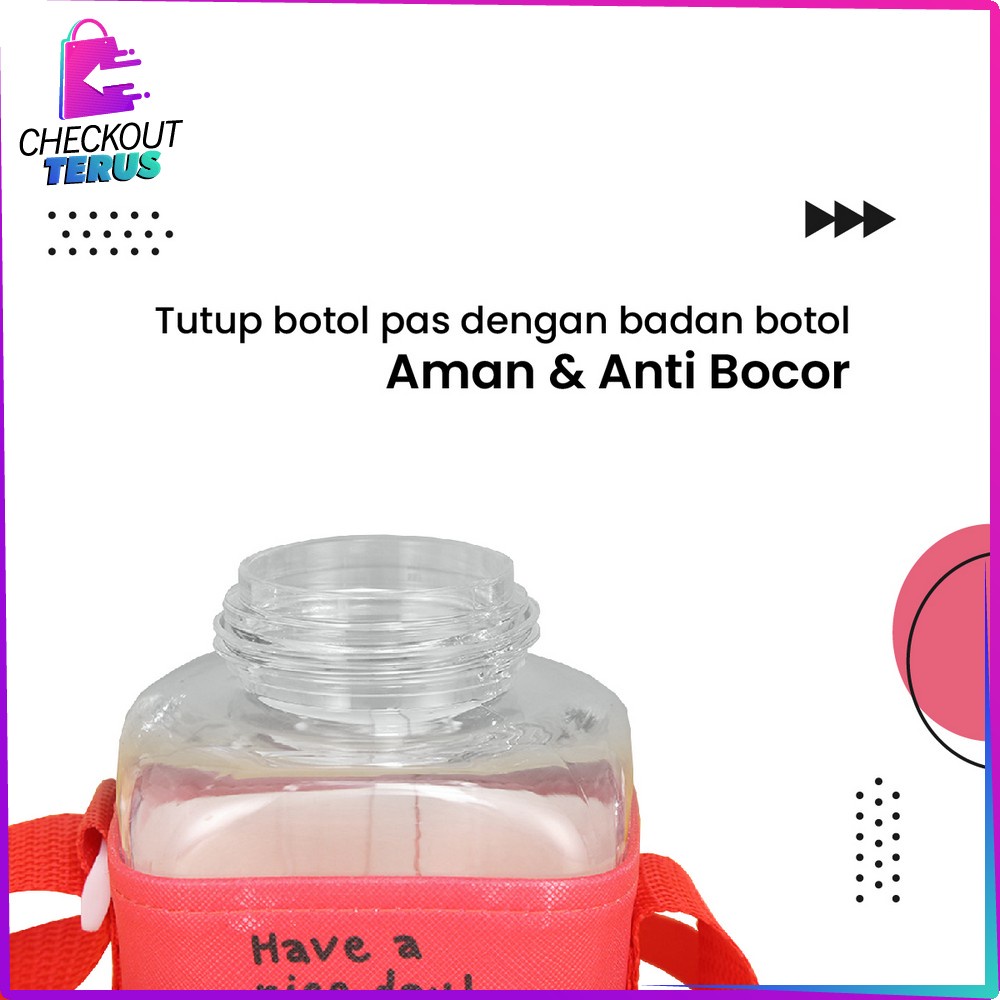 CT C469 Botol Minum Anak Karakter 600 Mili Dengan Sedotan Tempat Minum Anak TK Lucu Bottle Minum Kids Portable BPA FREE