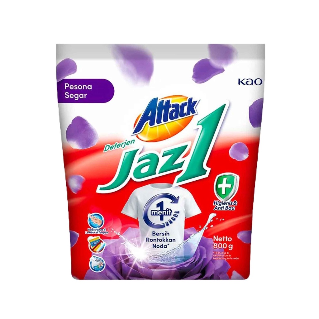 Attack/ Jaz 1/ Deterjen Bubuk/ Deterjen/ 850g