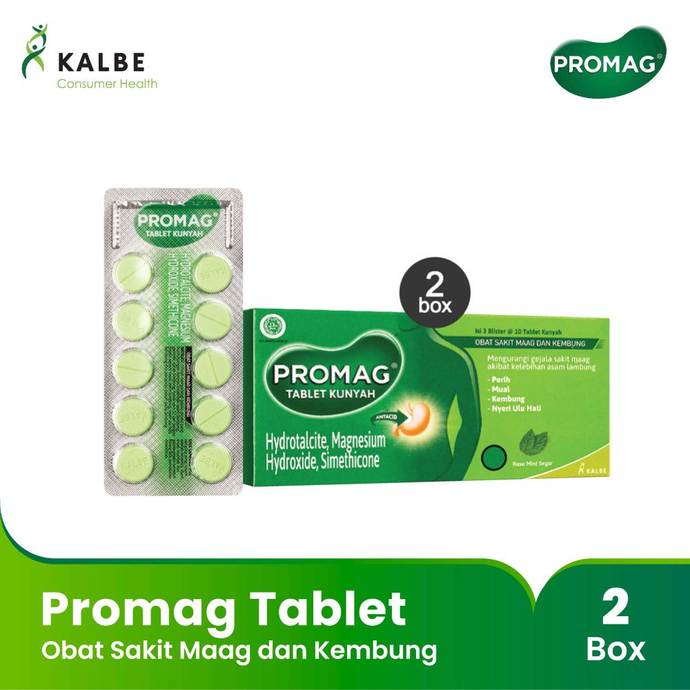 Promag Tablet Obat Sakit Maag Box Isi 3 Blister