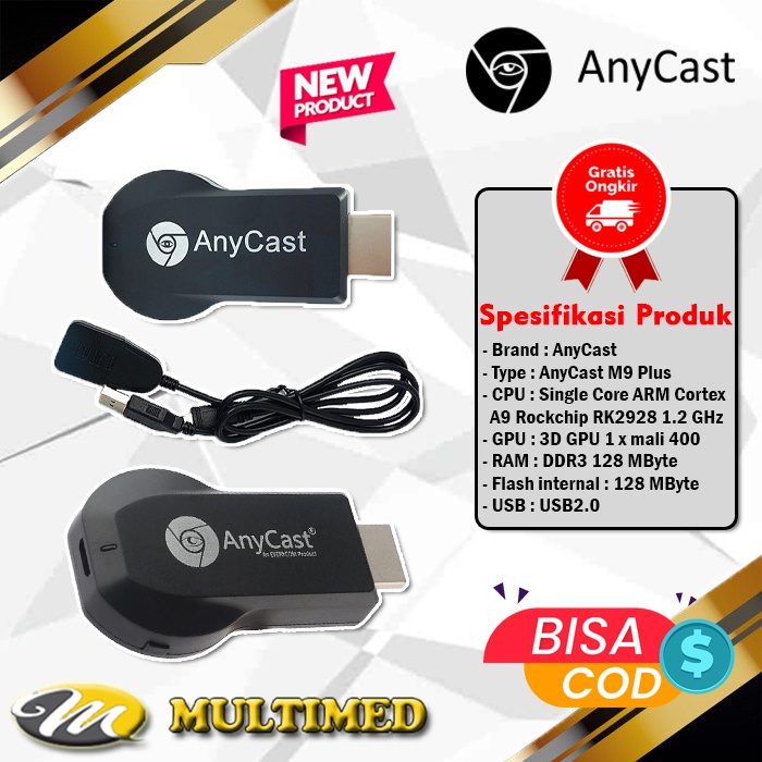 AnyCast Wifi Display HDMI Dongle / Any Cast Wifi Display Receiver